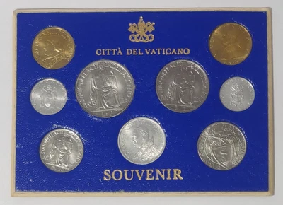 CIHA DEL 梵蒂冈诺纪念品 未流通 9 枚硬币套装 — 第 1/4 张图片