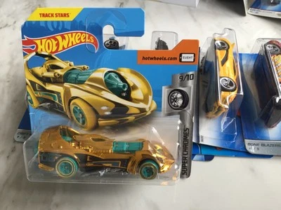 Hot Wheels Power Rocket Car No.355 2018 Made in Malaysia Super Chromes Gold - Image 1 of 2
