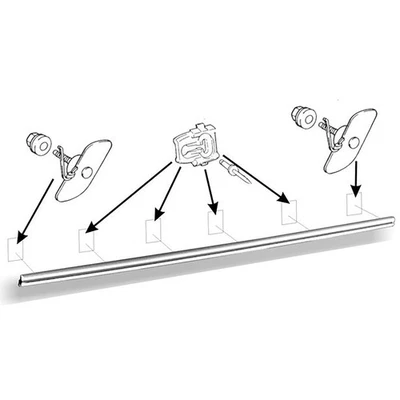 Camión Ford serie F 1973-79; puerta inferior/balancín moldura de pista de carreras; con Foto 1 de 2