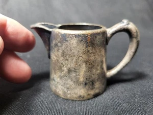 Antique/Vintage, "Pick-Barth 18% Nickel, Marion Hotel" Mini Pitcher, Creamer - Picture 1 of 12