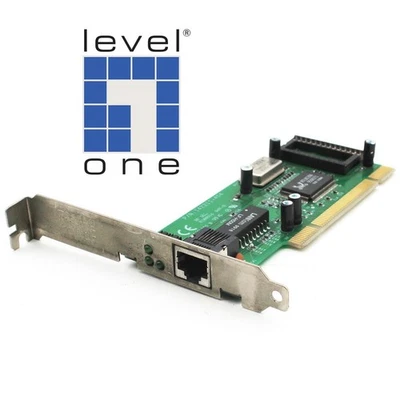 SCHEDA DI RETE PCI ETHERNET LEVEL ONE BP DLL E186014 ADATTATORE RJ45 PORT - Immagine 1 di 4