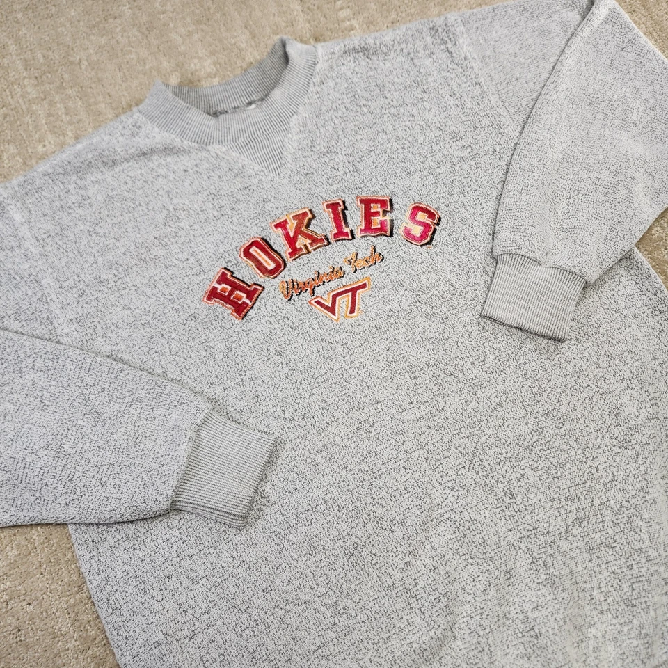 Vintage Virginia Tech Hokies Sweatshirt Adult Medium 90s Crewneck French Terry  - Image 1 of 4