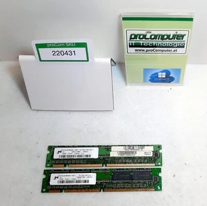 RAM / Arbeitsspeicher / Micron / MT4LSDT864AG-13EF1 / 64 MB / PC133U / 2x64 MB - Bild 1 von 2