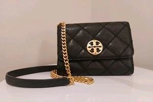 Tory Burch Willa Diamond Quilted Chain Crossbody Bag - Picture 1 of 11