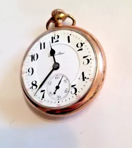VINTAGE 1912 HAMILTON 992 RAILROAD POCKET WATCH 21 JEWELS 16S 10K GOLD FILLED. - Picture 1 of 6