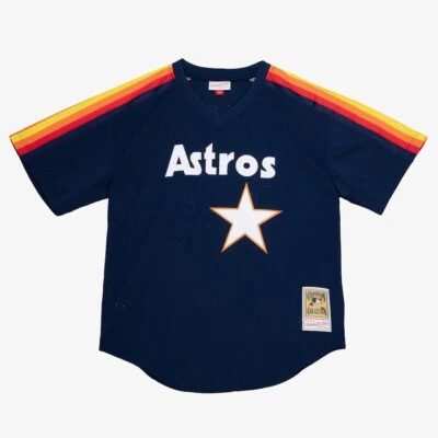 AUTHENTIC MITCHELL & NESS NOLAN RYAN HOUSTON ASTROS  BP JERSEY SIZE 48 XL - Image 1 of 4