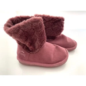 Disney Princess Dusty Pink Faux Fur Boots, Little Girls size 6 - Picture 1 of 8