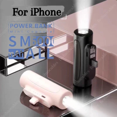 Banco de alimentación portátil 5000 mAh cargador rápido de batería externo para iPhone 14 13 12 11 Foto 1 de 4