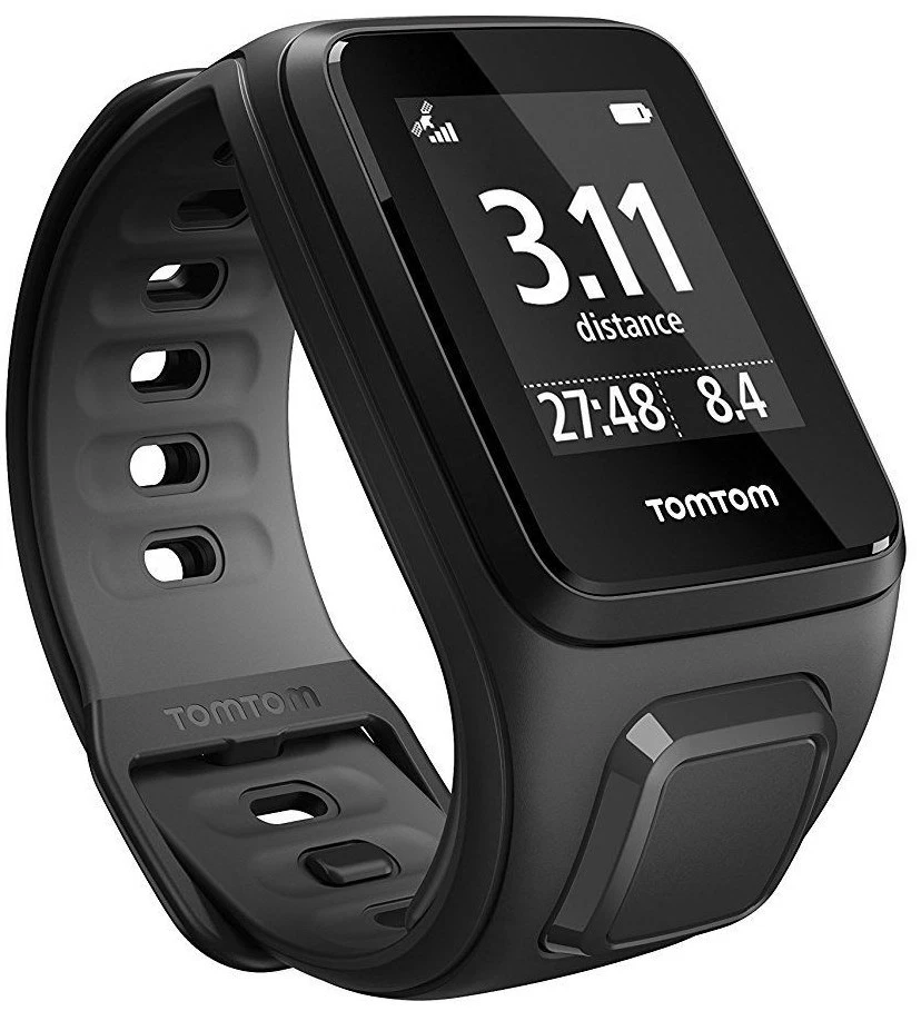 TomTom Runner Laufuhr Herzfrequenz black GPS-Tracking Laufband Sportuhr - Bild 1 von 1