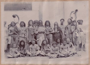 INDE- "Fakirs" ; au verso: "Bayadères" - 3 Vintage prints c.1895 - Picture 1 of 2