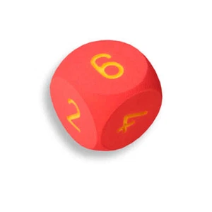 Schaumstoffwürfel mit Zahlen, 16x16x16 cm - Bild 1 von 1