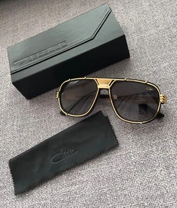 CAZAL SONNENBRILLE Legends 665 schwarz-goldener Rahmen mit grauen Gläsern mit Farbverlauf - Bild 1 von 7