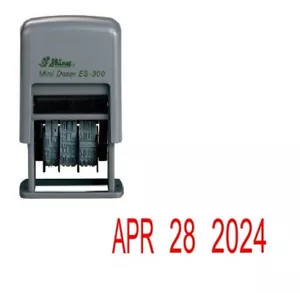 Shiny Mini Dater ES-300 - (Date Only) - Self-Inking Date Stamp - Picture 1 of 3