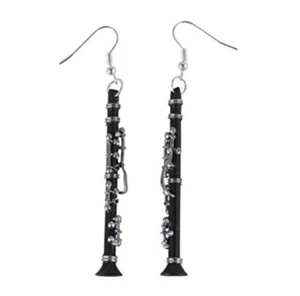 Clarinet Earrings Miniblings Pendant Clarinets Clarinet Earrings Music +BOX - Picture 1 of 4