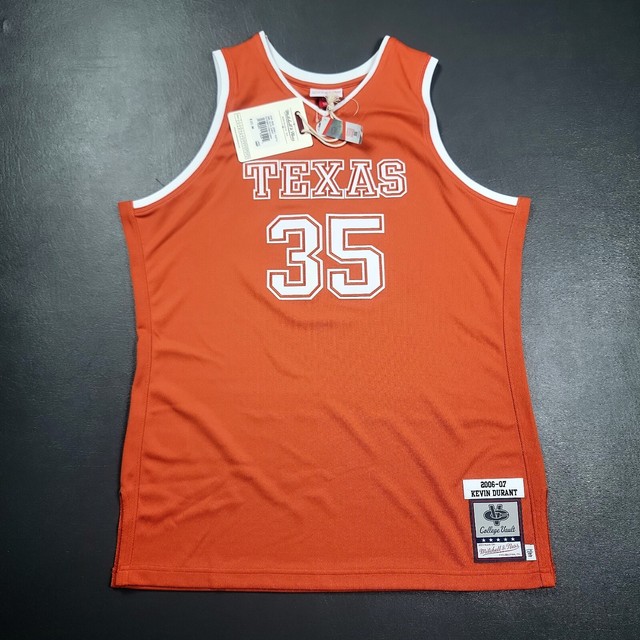 Men's Mitchell & Ness Kevin Durant Texas Orange Longhorns Authentic 2006 Jersey Size: 4XL