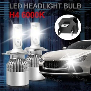 9003 H4 LED Headlight Bulbs Kit 10000W 1000000LM Hi/Lo Beam Super Bright White - Picture 1 of 12