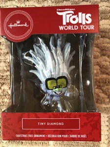 2020 Hallmark Christmas Tree Ornament Trolls World Tour TINY DIAMOND NEW - Picture 1 of 8