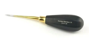 Lux Elevator 2 mm Straight German Stainless Black Handle Dental Instruments - Picture 1 of 6