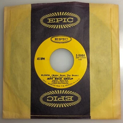 Jeff Beck Group / PLYNTH with Rod Stewart and Ron Wood / 1969 Epic 45 / Mint - Image 1 of 4