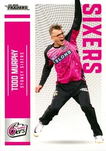 2024 2025 Sydney Sixers BBL Cricket TLA Traders Card - Todd Murphy - Foto 1 di 3
