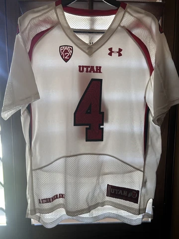 Utah Utes White Football Jersey Youth Large Cover
