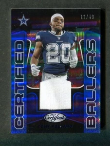Tony Pollard Cowboys 2023 Panini Certified Ballers NFL Game Worn Jersey Card /49 - Picture 1 of 2