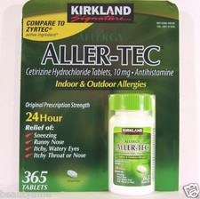 Kirkland Signature ALLER-TEC Cetirizine HCL 10mg 365 Tablets, Antihistamine