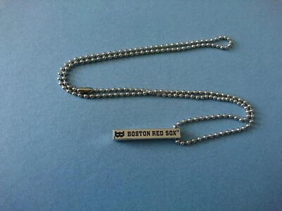 BOSTON RED SOX MLB LISCENSED BAR NECKLACE (20 inch chain) - NEW & FACTORY SEALED - Image 1 of 4