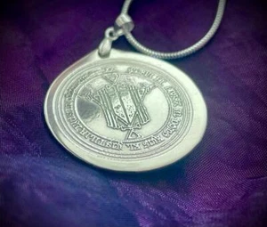 Hand Crafted Sterling Silver Talisman for Riches occult witchcraft Charm Magick - Imagen 1 de 2