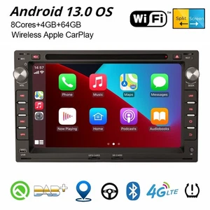 Autoradio 8 core navigatore Android 13 per VW Passat Polo Jetta Sharan Golf 4 T5 Skoda - Foto 1 di 21
