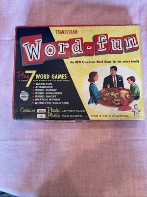 Vintage 1954 Transogram Word Fun Game Made In USA - Image 1 of 4