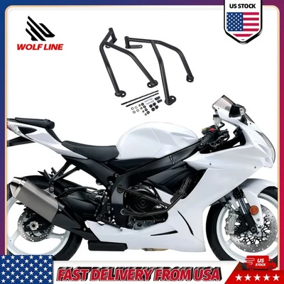 WOLFLINE Crash Bar Engine Guard For Suzuki GSXR600 GSXR750 K6 K8 2006-2010 Cage - Изображение 1 из 4