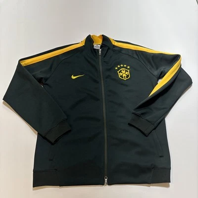 2014 巴西 N98 正品美式橄榄球足球夹克耐克 478323-410 L 码男式 — 第 1/4 张图片