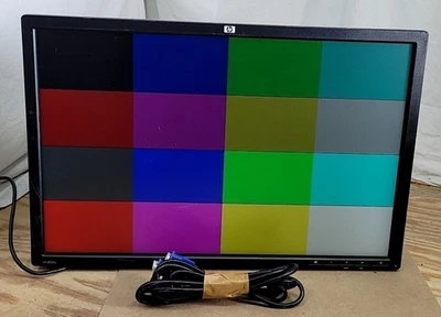 HP ZR24w VM633A LCD Monitor 24" DP VGA DVI Grade B SEE NOTES - Image 1 of 4