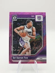 🔥2024-25 Donruss Optic De'Aaron Fox Pink Glitter /275 #219 Sacramento Kings🔥 - Picture 1 of 4