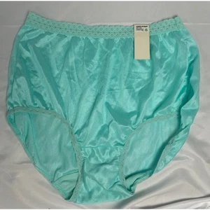 NOS Vtg Maidenform Wise Buys Satin Sissy Lace Nylon Panties Seaform Size 6 NWT - Picture 1 of 5