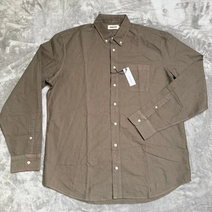 Camisa Taylor Stitch Jack Oxford Abotonada Para Hombres 44 Algodón Orgánico Oliva Nueva Con Etiquetas - Imagen 1 de 8