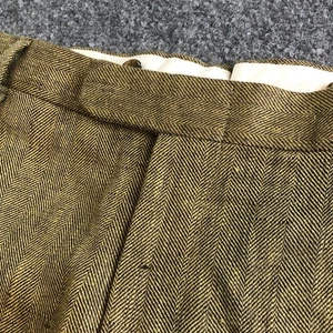 Pantalones de vestir Lands End Baird McNutt para hombre 35x32 100 % lino irlandés espiga - Imagen 1 de 13