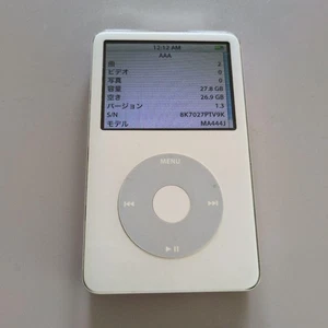 Apple iPod 5.5th Generation 30GB MA444J White MediaPlayer Body only Used Japan - Picture 1 of 4