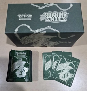 Pokémon TCG XY Roaring Skies Rayquaza Storage Box + Dividers + 60 Sleeves - Picture 1 of 1