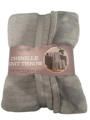Berkshire Blanket & Home Co. Chenille Knit Throw, brand new original packaging.