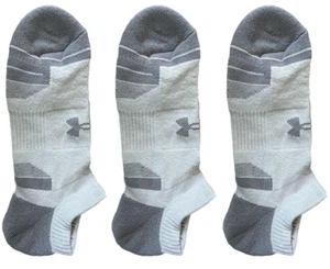 3 Pairs Under Armour UA Performance Tech NO SHOW Socks Heather Gray Men’s L - Picture 1 of 1