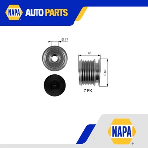 Overrunning Alternator Pulley fits MERCEDES C230 1.8 02 to 08 M271.948 Clutch - Picture 1 of 7