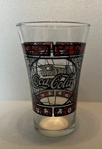 Vitral vintage de Coca Cola estilo Tiffany vidrio acampanado 5,5" de alto - Imagen 1 de 7