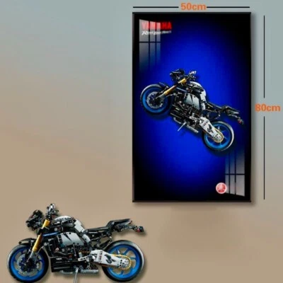 31.5" Display wall mount for LEGO 42159 Yamaha MT-10 SP Motorcycle - Image 1 of 4