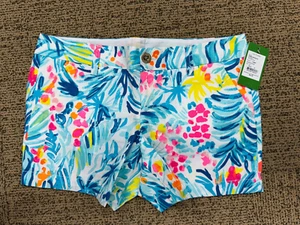 Lilly Pulitzer Serene Blue Callahan Shorts 5" Inseam SZ 6 NWT $64 - Picture 1 of 3