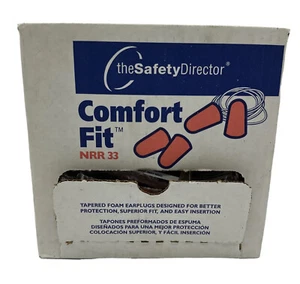 Tapered Foam Earplugs Comfort Fit NRR 33 - Open Box - Picture 1 of 8