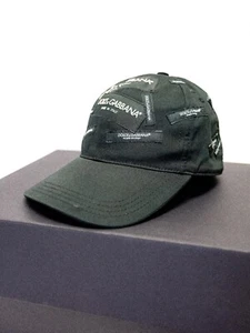 Gorra de béisbol DOLCE GABBANA LOGOMANIA negra con logotipo etiqueta talla 58 unisex - Imagen 1 de 6