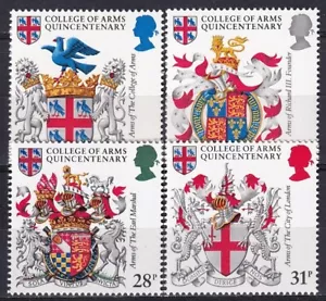 Großbritannien 1984 Yvert #1113/16 Schilde postfrisch-vf - Bild 1 von 1