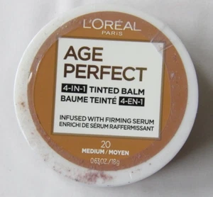 L'OREAL Age Perfect 4 in 1 Tinted Balm #20 Medium Infused W Firming Serum NEW - Picture 1 of 2